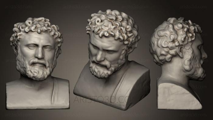 Busts and heads antique and historical (BUSTA_0419) 3D model for CNC machine